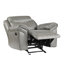 Ensemble de canapé inclinable 3 pièces gris