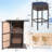 Aurelijus Square 4 - Person 32.5" Long Bar Height Dining Set with Cushions-1041115586