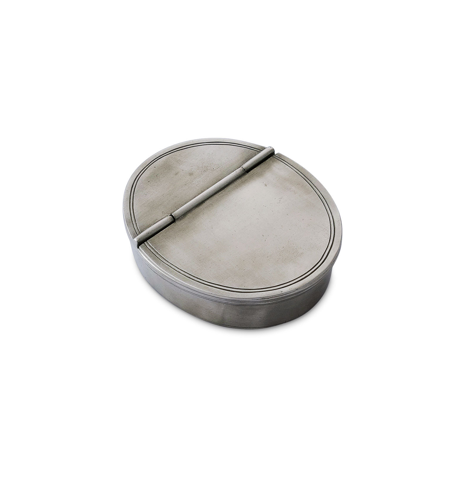 Oval Lidded Cigar Ashtray | Pewter