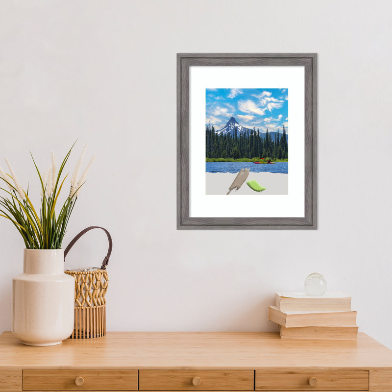 Cadre photo Ashanique, 11 po x 14 po, Gris