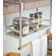 Tosca Yamazaki Home Under Shelf Spice Rack, Kitchen Storage, Cabinet Organizer, Plastic + Wood