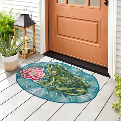Kaheim Polyester Non-Skid Kitchen Mat