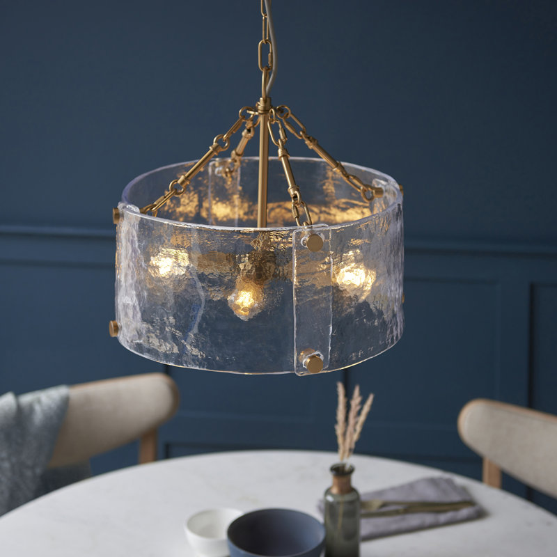 Chandelier, 30cm H x 39cm W x 39cm D, 4 Lights
