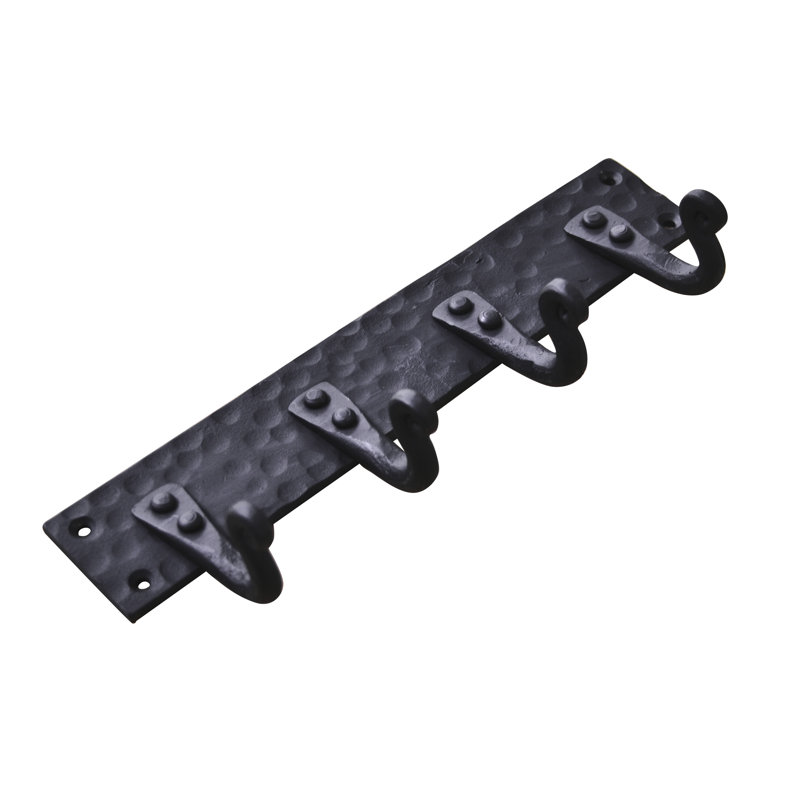 Hand Forged  4 Hook Rack
