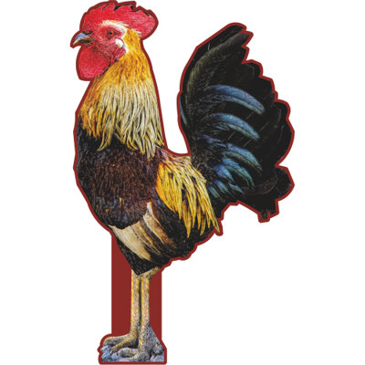 SP13372 Décoration de coq en plastique imperméable
