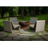 Chaise Adirondack en osier / rotin