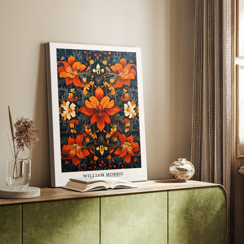 Wm Morris Series XXV - Cavas enveloppés de galerie, H 48 po x l 32 po