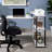 Rectangular Writing Desk with Side Shelf-74917885