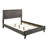 King Size Wood Panel Bed in Gray