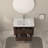 Bathroom Vanity with Sink (Dark Walnut)