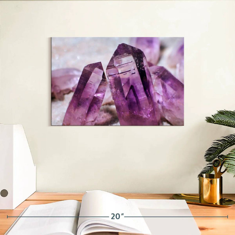 Améthyste mauve Alvord, H 8 po x l 12 po
