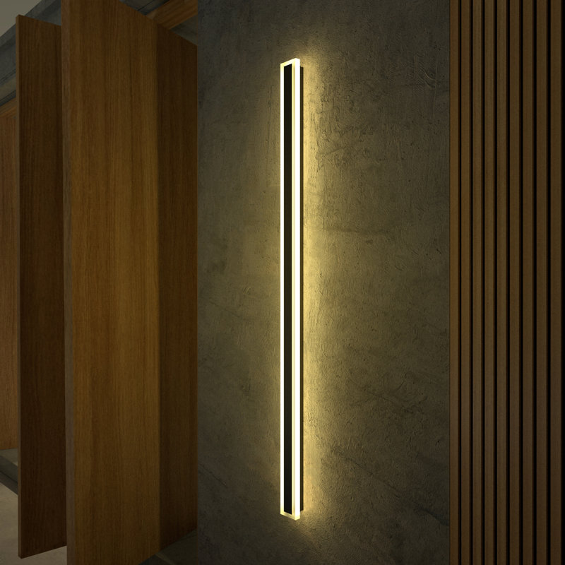 Immense Outdoor Wall Lamp IP65/ Hardwired - Warm 3000K, 100" H x 3.5" W x  2.5" D