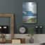 Art mural en métal luxueux «Ocean View Beach 3» par Emma Caroline-114972510