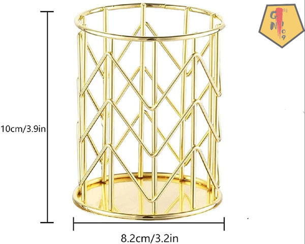 Buy Wholesale China Pen Holder For Desk Make Up Brush Holder Rose Gold  Metal Wire Pencil Cup Office&home Organizer & Pen Holder at USD 1.22