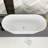 66" White Acrylic Freestanding Bathtub