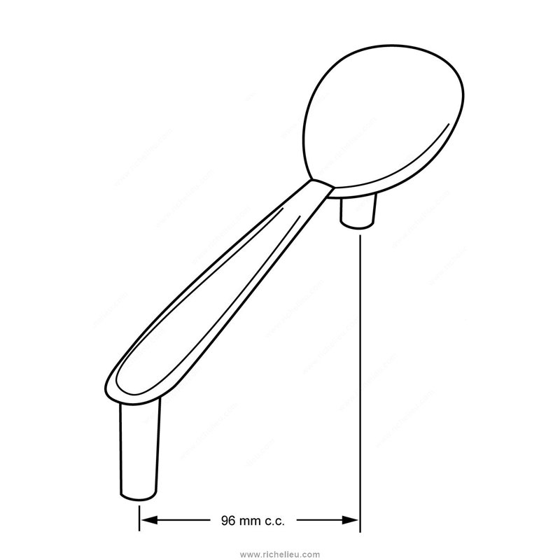 Expression Spoon 3 3/4" Center to Center Bar/Handle Pull