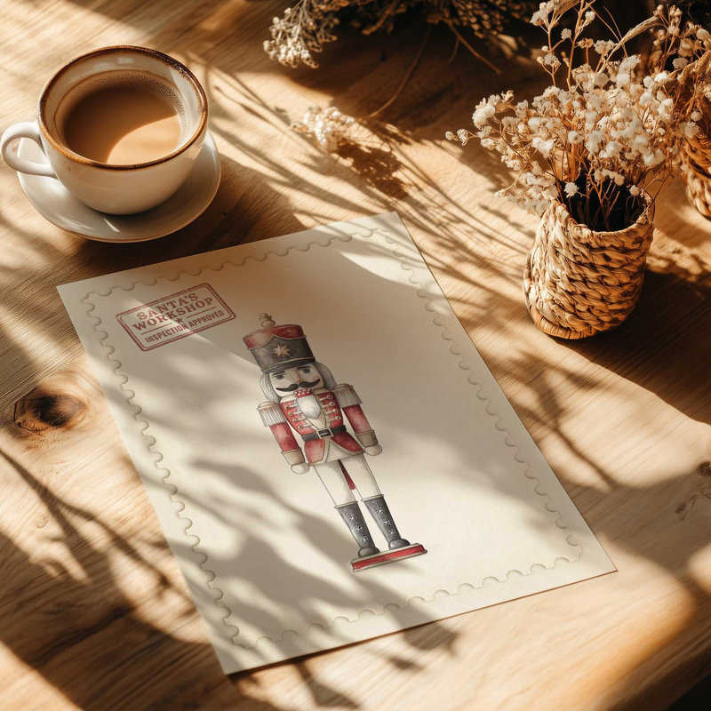 Nutcracker Post Art Print, 24" x 36", No Frame