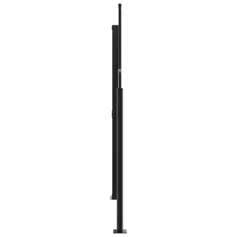 Auvent latéral rétractable Vidaxl anthracite, H 63 po x l 236,2 po, Anthracite