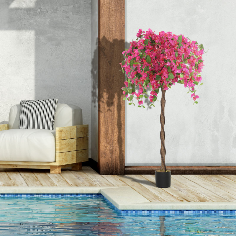 120cm Faux Murraya Flower Plant in Pot