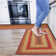 Cridhe Braided Non-Shedding Premium Jute Cranberry/Gold Rug