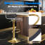 Ensemble de 3 tabourets de bar transparents, tabourets de bar pivotants réglables en acrylique, chaises de bar modernes pour la cuisine, la salle à manger, or-1064805083-1058112048