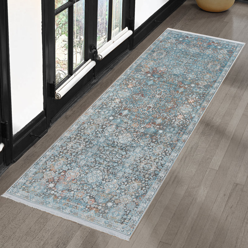Tapis d'intérieur en polyester Laiklee Amalfi, Tapis de couloir 2 pi 7 po x 8 pi