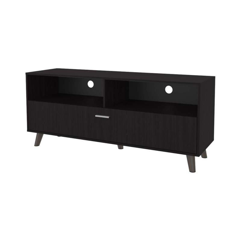 Wengue TV Stand With Open Storage And 1 Door
