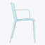 Ensemble de 4 chaises longues en polypropylène toutes saisons empilables bleu clair pour la piscine, le jardin, le restaurant et l'intérieur-1940200560