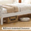 Cadre de lit simple en bois de style rustique pour enfants-1687617456