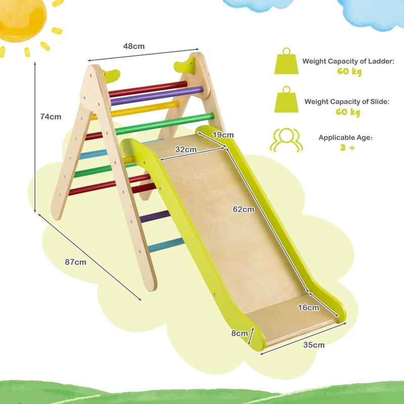 Freeport Park 48cm W Wood Climber