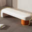 Banc rembourré en similicuir Light Luxury-101281590-101281591