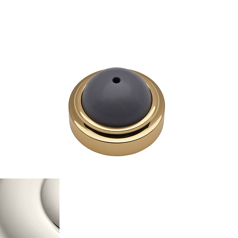Convex Wall/Handle Bumper, Polished Nickel