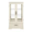 Armoire en verre avec présentoir lumineux, tablettes réglables, 2 portes et 1 tiroir pour une décoration intérieure élégante-994867351