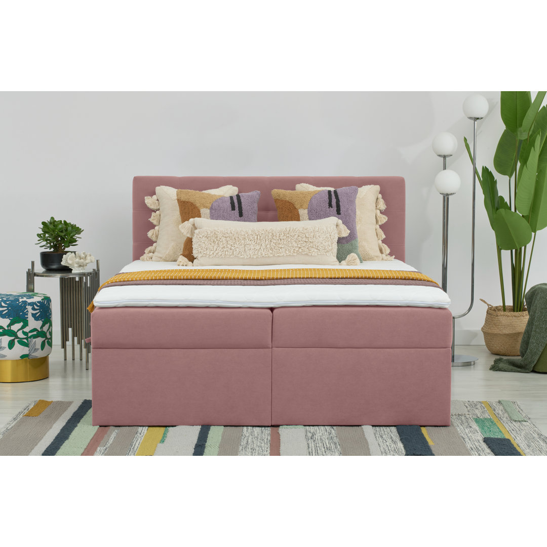 Boxspringbett Yvette mit Topper und Bettkasten