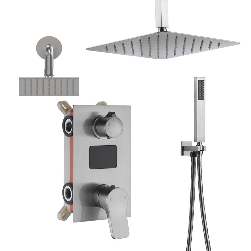 All-In-One Kit with Rough in-Valve, Brushed Nickel
