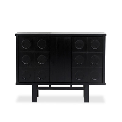 Buffet en bois massif noir