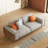 64.56 Inch Mid Century Modern Loveseat 2 Seater Wood Frame Sofa with Washable Covers and 3 Throw Pillows Small Space Apartment Couch Grey-252604656