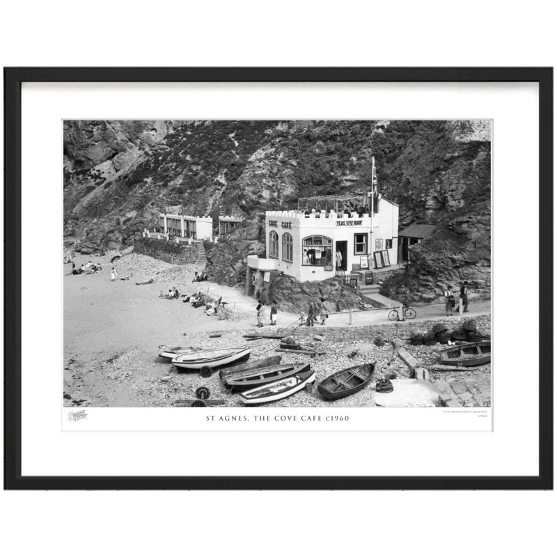 St Agnes, The Cove Cafe C1960 by Francis Frith - Single Picture Frame Print, 28cm H x 36cm W x 2.3cm D