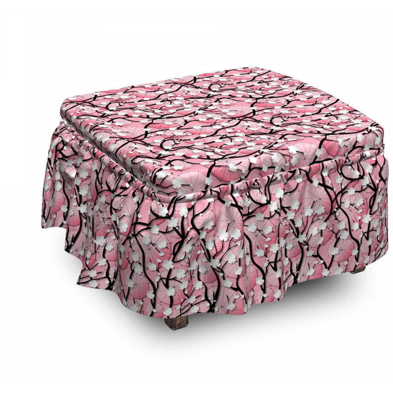 Housse pour repose-pieds à coussins carrés, Motif 2
