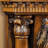 Brown Solid Wood Electric Fireplace