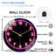 Horloge murale de style néon