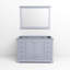 48 po Unité de meuble-lavabo gris foncé l 22 po x P 22 po avec miroir à 9 tiroirs et espace intérieur