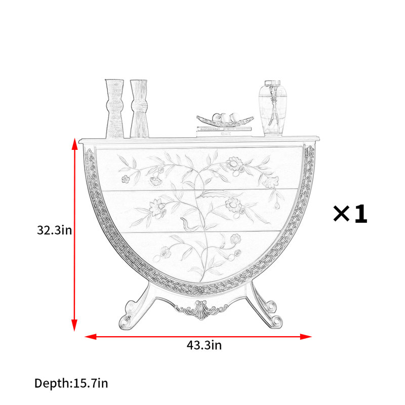 Commode d'appoint American Country Style