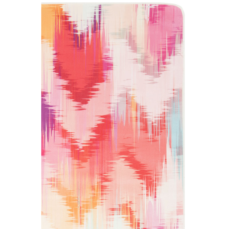 Leifsson Chevron Pink/Ivory Area Rug, Rectangle 3' x 5'