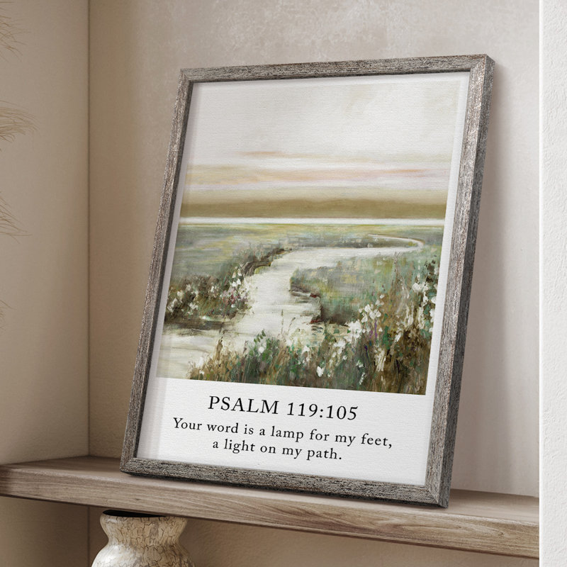 Psalm 23:6 Framed Print - Solid Wood, 30" H x 24" W