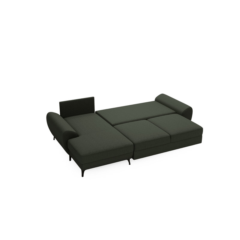 Tehmeena 3 Seater Sofa Bed, Green