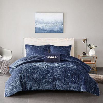 Édredon en velours gris séduisant double / grand - matelassé à losanges lavable à la machine avec 2 taies décoratives et un oreiller pour la literie