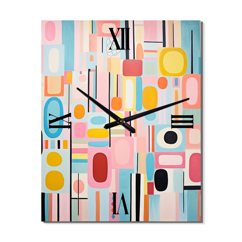 Horloge murale Mid Century, Grand