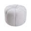 Marijan 50cm Wide Tufted Round Solid Colour Footstool Ottoman
