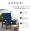 Coussin de chaise longue d'extérieur en mousse ARDEN, 21 x 72, fabriqué avec ProFoam-110973281